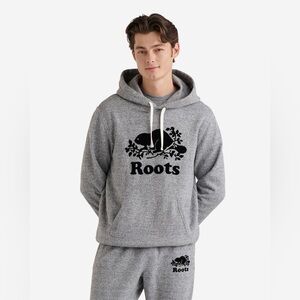 Roots Organic Original Kanga Hoodie Salt and Pepper
